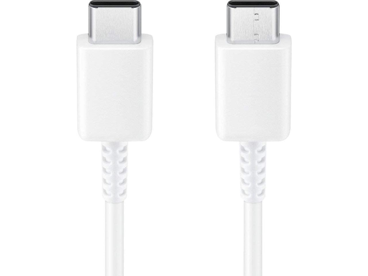 White 3.3Ft PRO USB-C Charging Transfer Cable for Samsung SM-G988UZAAXAA! 