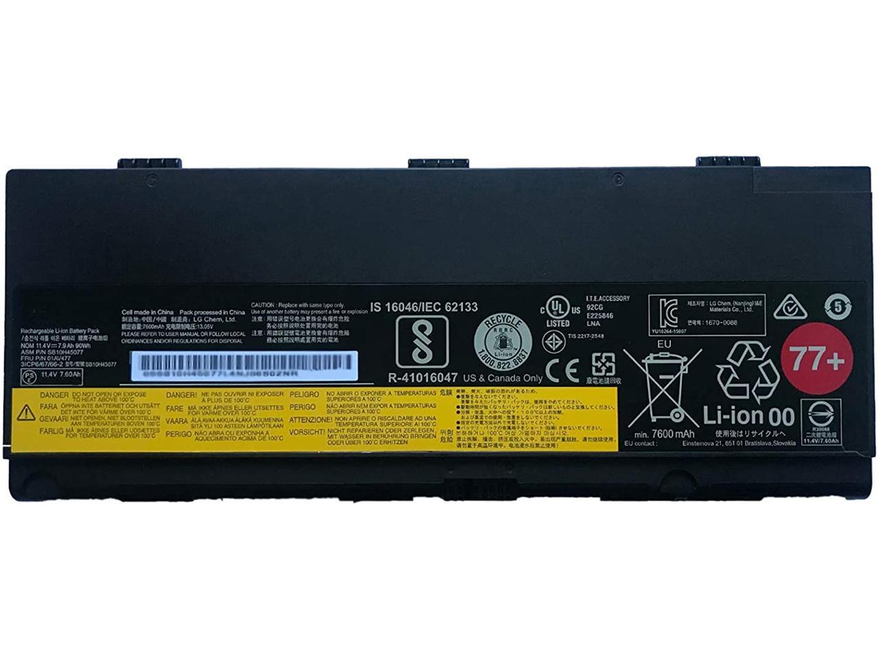 01Av477 Sb10h45077 Laptop Battery Replacement For Lenovo Thinkpad