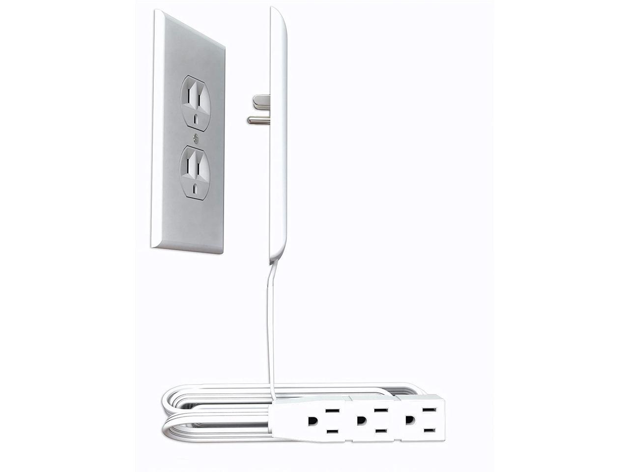 Sleek Socket 9MSTDW UltraThin Electrical Outlet Cover Wall Plate