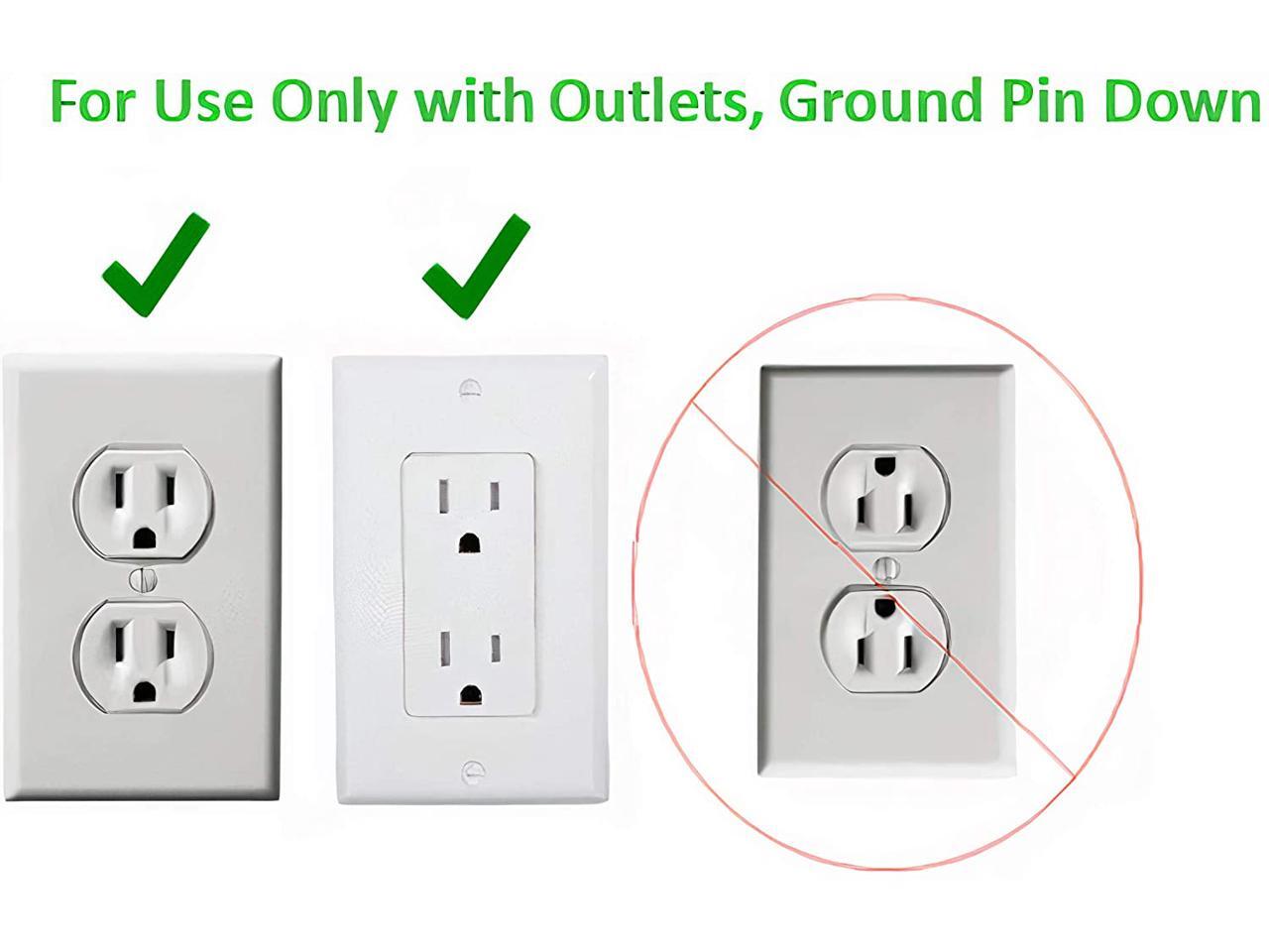 Sleek Socket 6SOVSZW UltraThin Electrical Outlet Cover Wall Plate
