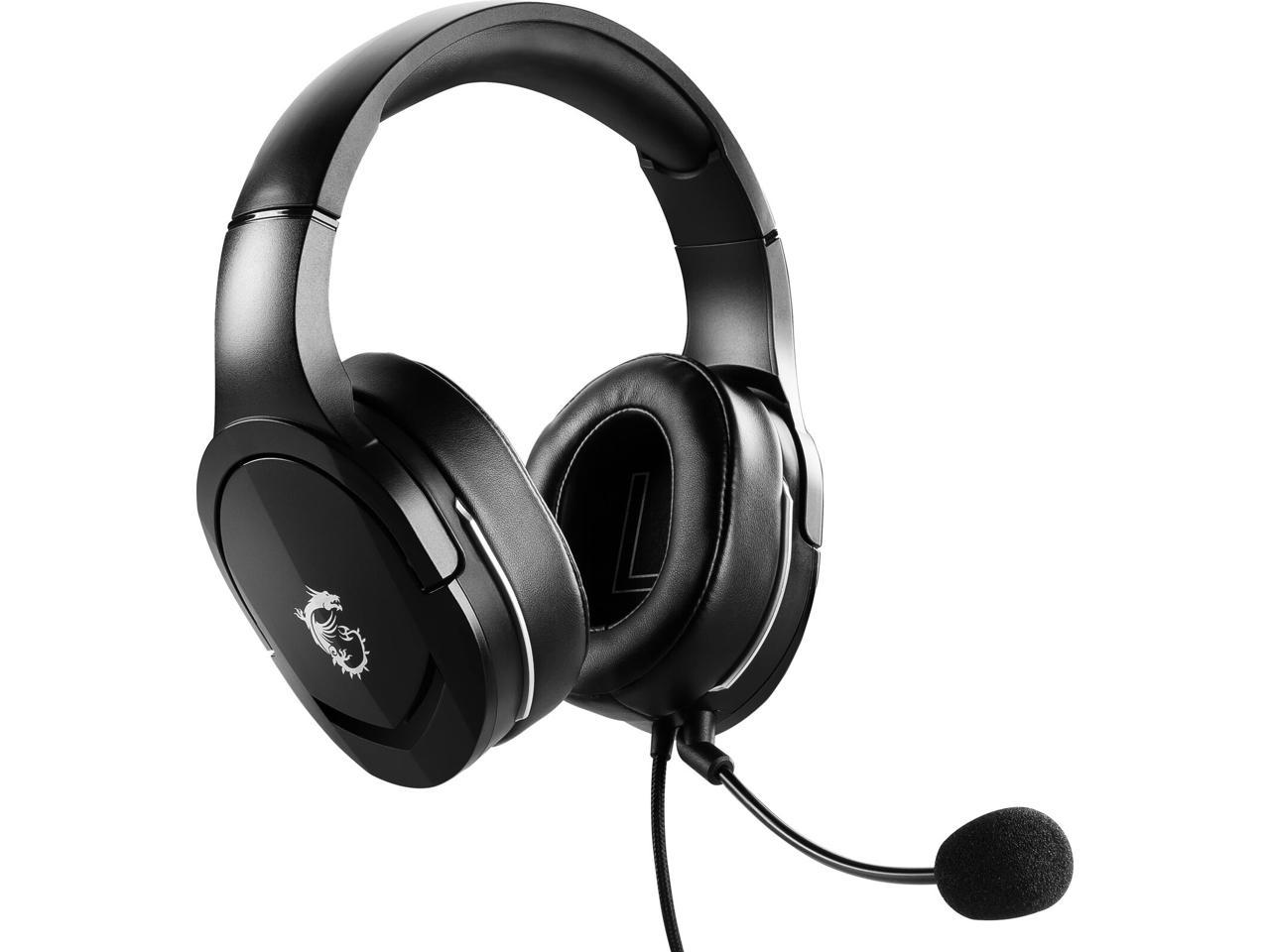 MSI Immerse GH20 GAMING Headset with 40mm Drivers and Adjustable ...