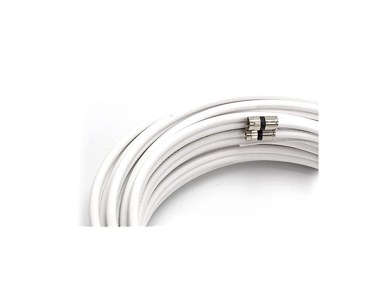 Dual with Ground RG6 Coaxial Twin Coax Cable Siamese Cable with 18AWG