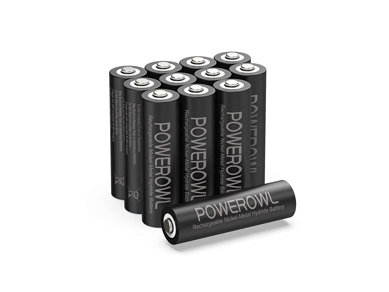 Rechargeable AA Batteries 2800mAh Wide Temperature Range Battery Excellent Performance for Solar Garden Lights Battery String Lights Outdoor Devices Recharge 12 Count - Newegg.com