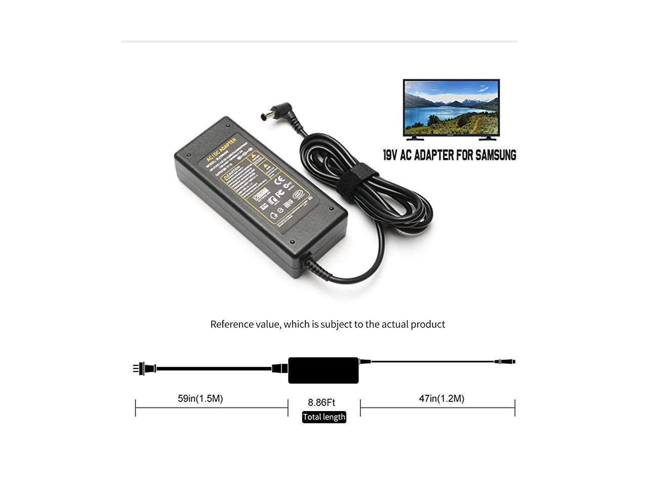 LED TV HDTV Monitor Power Cord Charger for Samsung 32 Class J5205 J5003