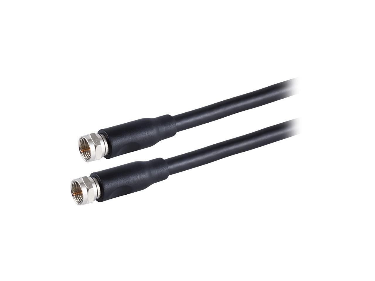 RG6 Dual Shield Coaxial Cable 15 ft Ideal for TV Antenna DVR VCR