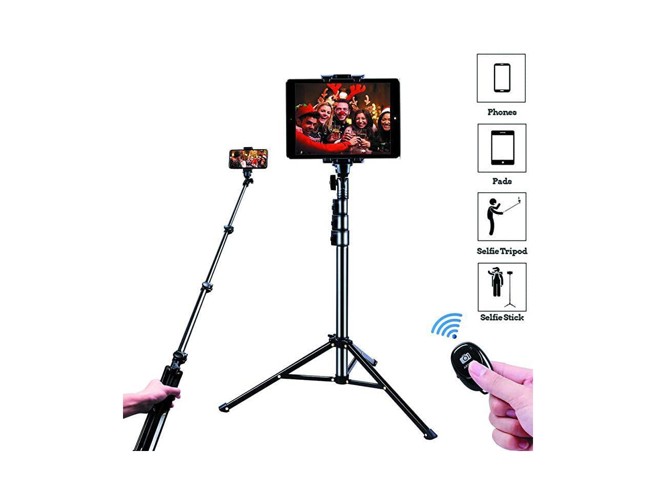 Selfie Stick Tripod 51 Extendable Tripod Stand with Universal PhonePad