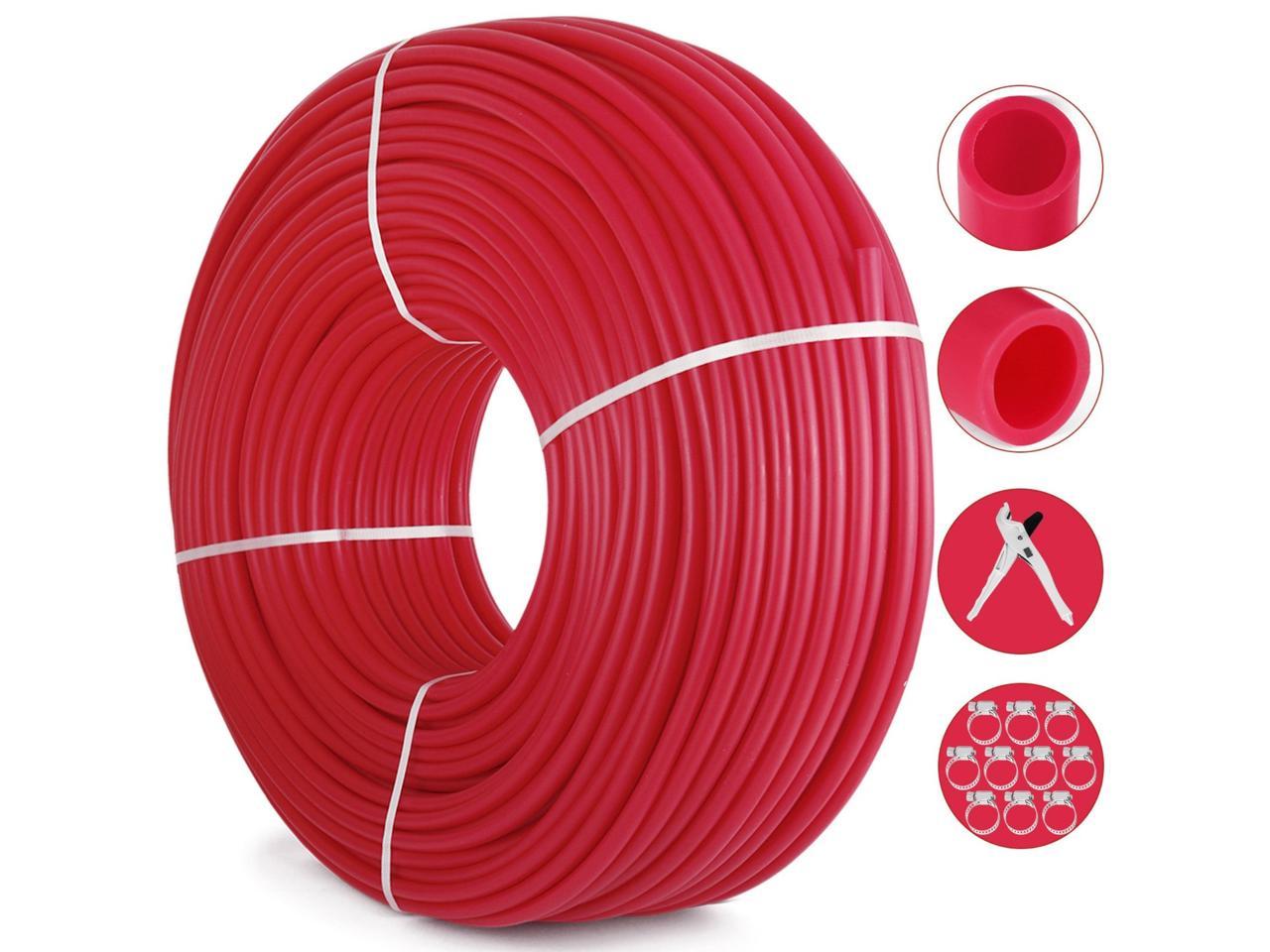 1/2" x1000ft Pex Pipe/Tubing Oxygen Barrier EVOH Red 1,000ft Heating