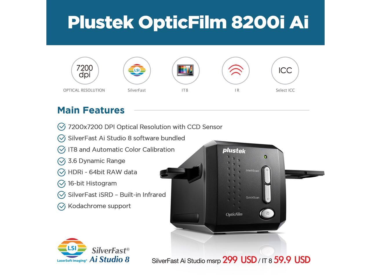 Plustek Opticfilm 8200i Ai 35mm Film And Slides Scanner It 8