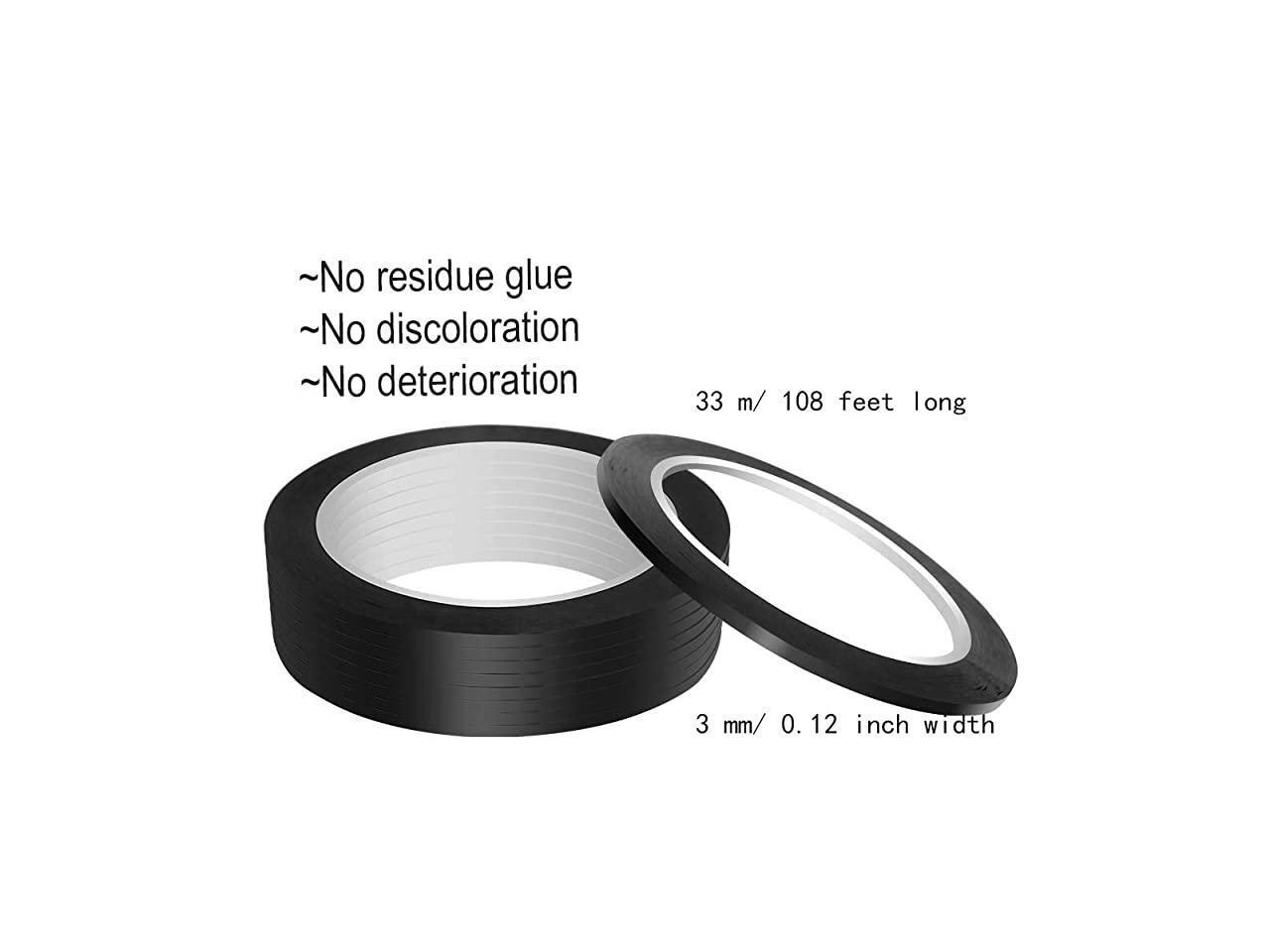 Whiteboard Pinstripe Tape 12 Rolls 18 Thin White Board Dry Erase Line