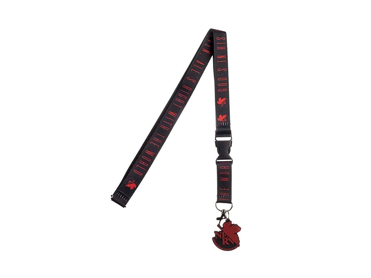 Neon Genesis Evangelion Nerv Logo Slogan Breakaway Lanyard With Charm Newegg Com