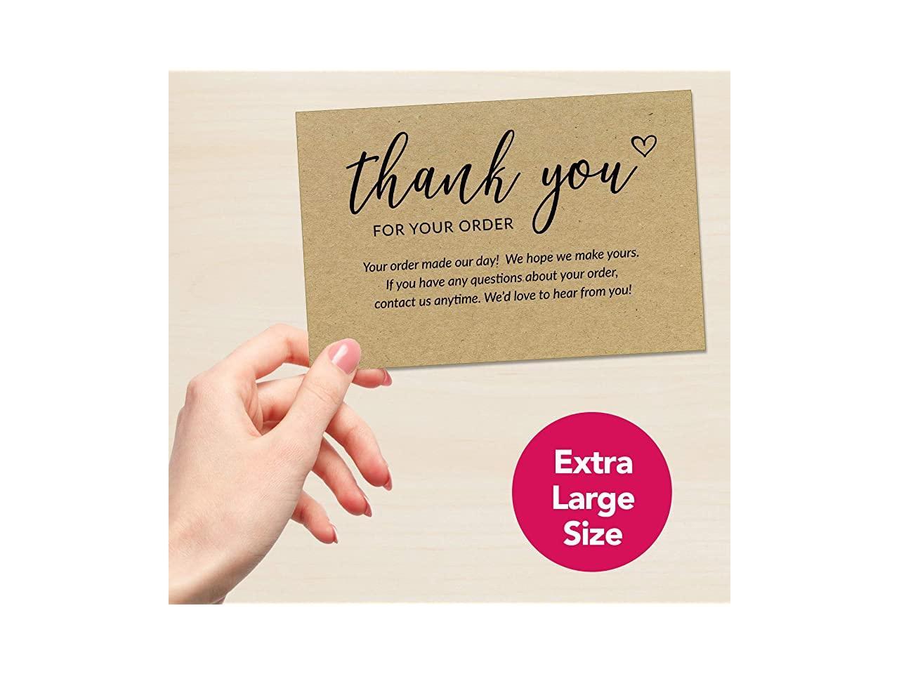 thank you card for orders