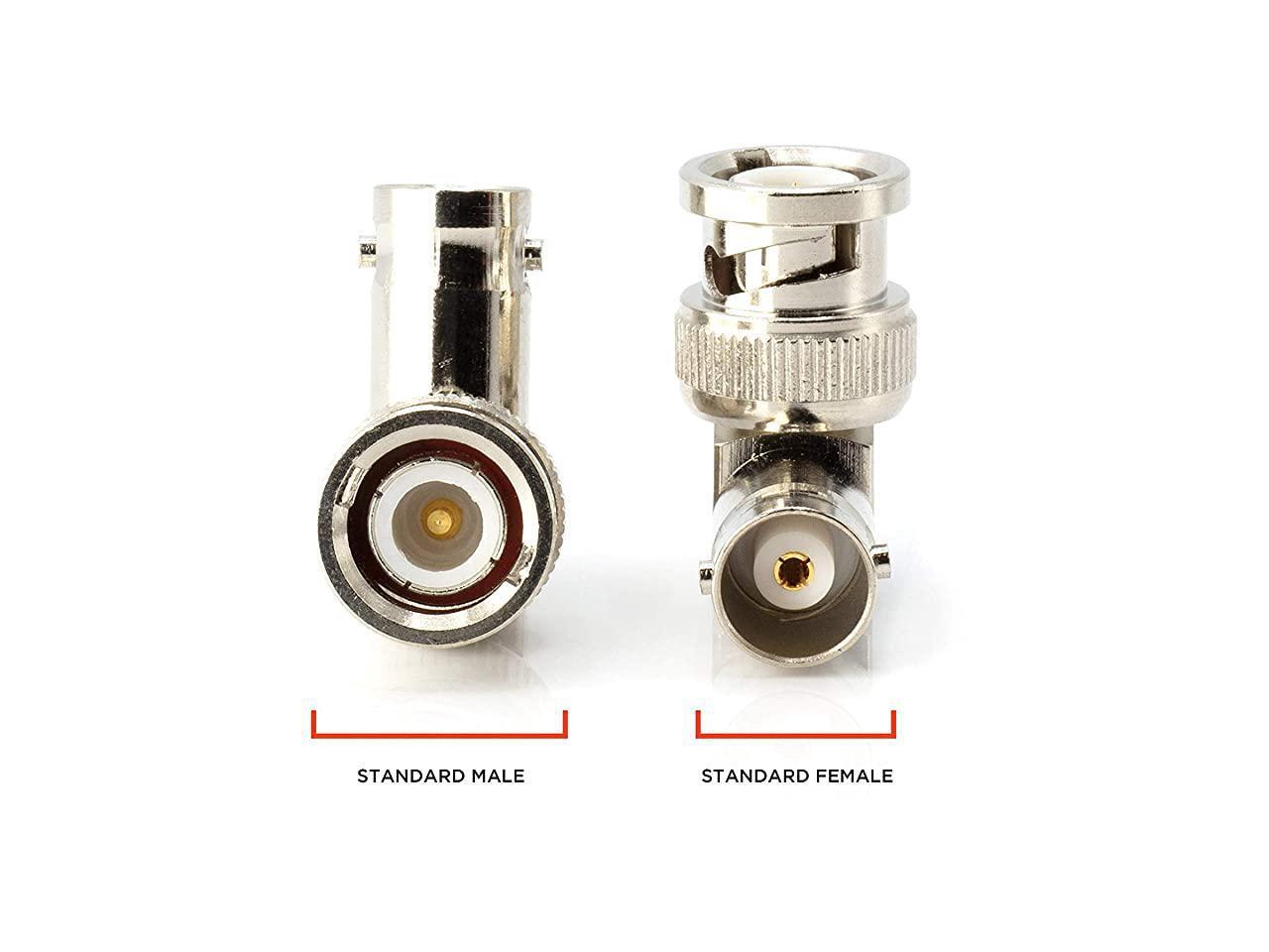 Angle BNC Connector 25 Pack BNC Elbow Male Female Adapter 90 Degree