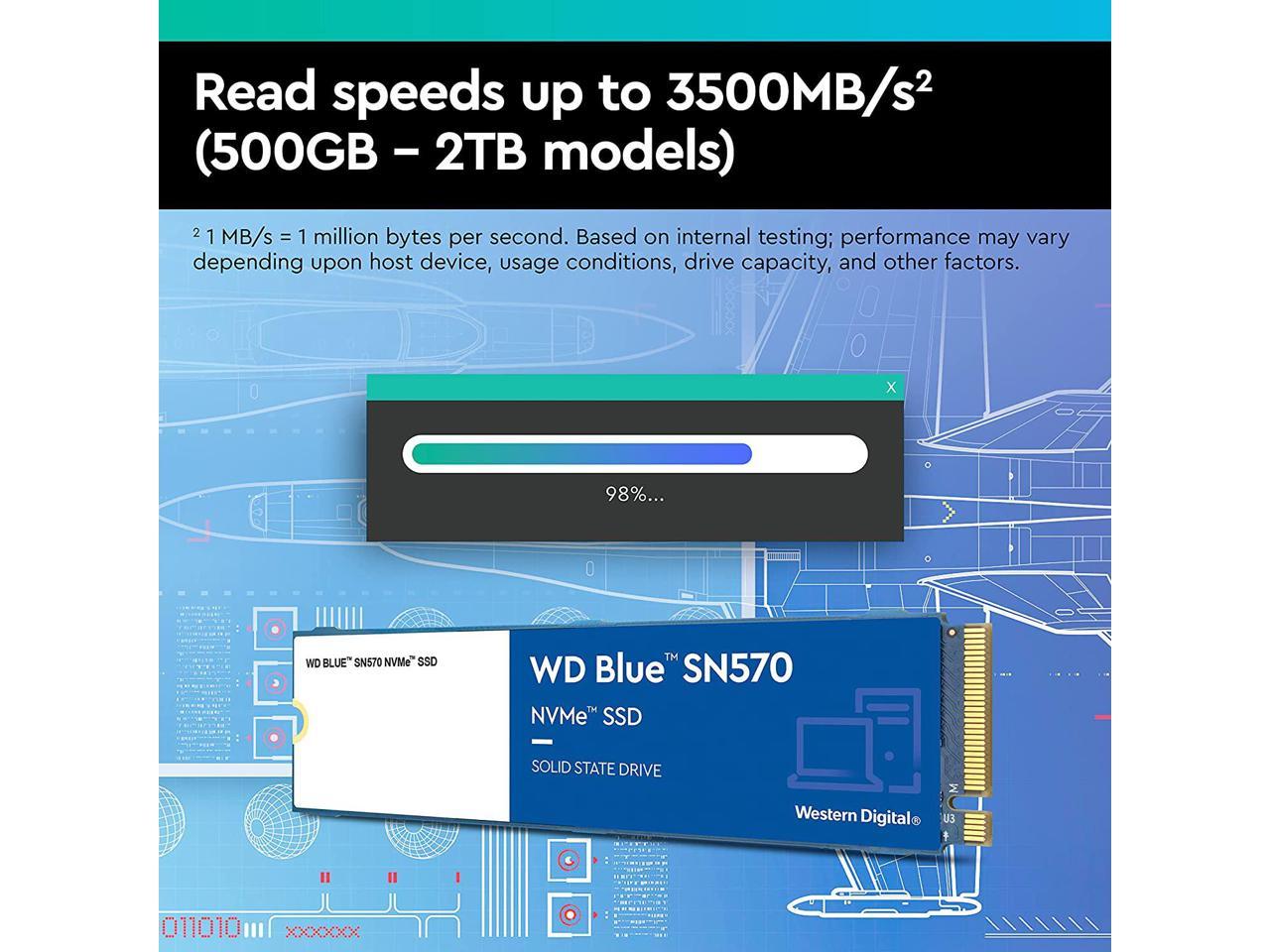 Western Digital Blue SN570 NVMe M.2 2280 2TB PCI-Express 3.0 x4 TLC  Internal Solid State Drive (SSD) WDS200T3B0C - Newegg.com