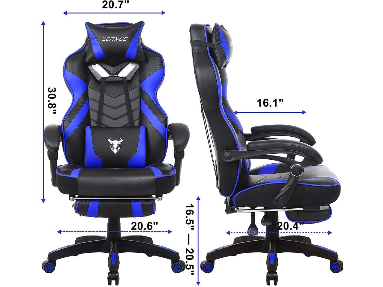 Zeanus Gaming Chair with Massage, Computer Gaming Chair ...