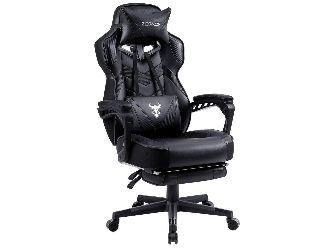 Zeanus Gaming Chairs for Adults, Recliner Computer Chair with Footrest