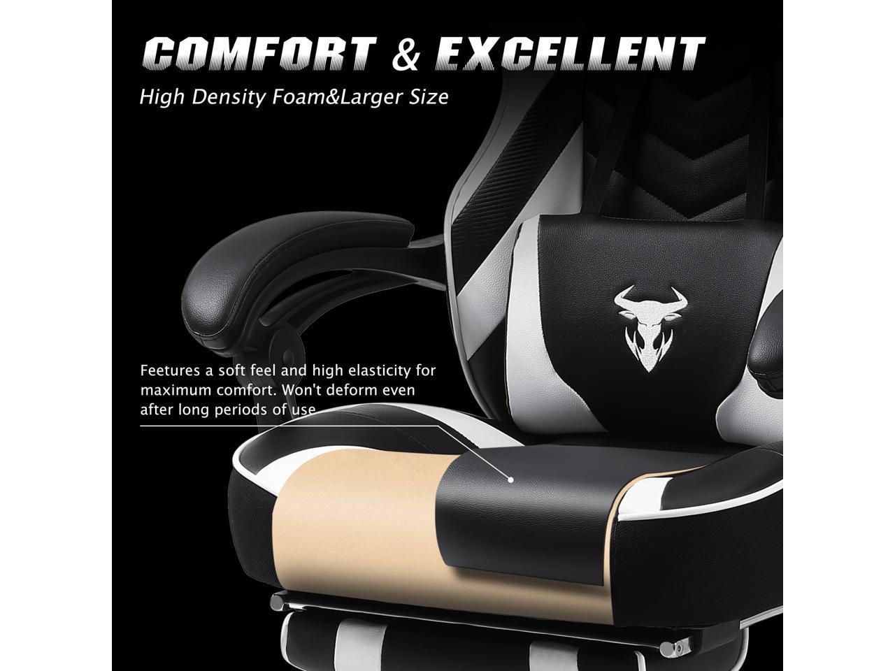 Zeanus Gaming Chair for Adults, Ergonomic Computer Chair with Footrest