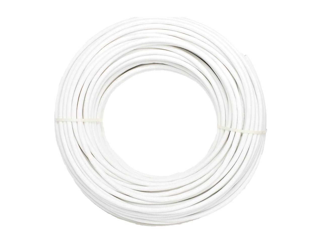 Micro Connectors 250 Feet CAT 6A Solid & Shielded (F/UTP) CMR Riser Bulk Cable White