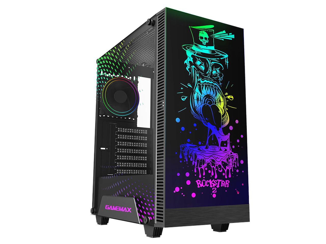 2 Mid-Tower Gaming Case Computer Case Desktop Case DIY PC Case USB 3.0