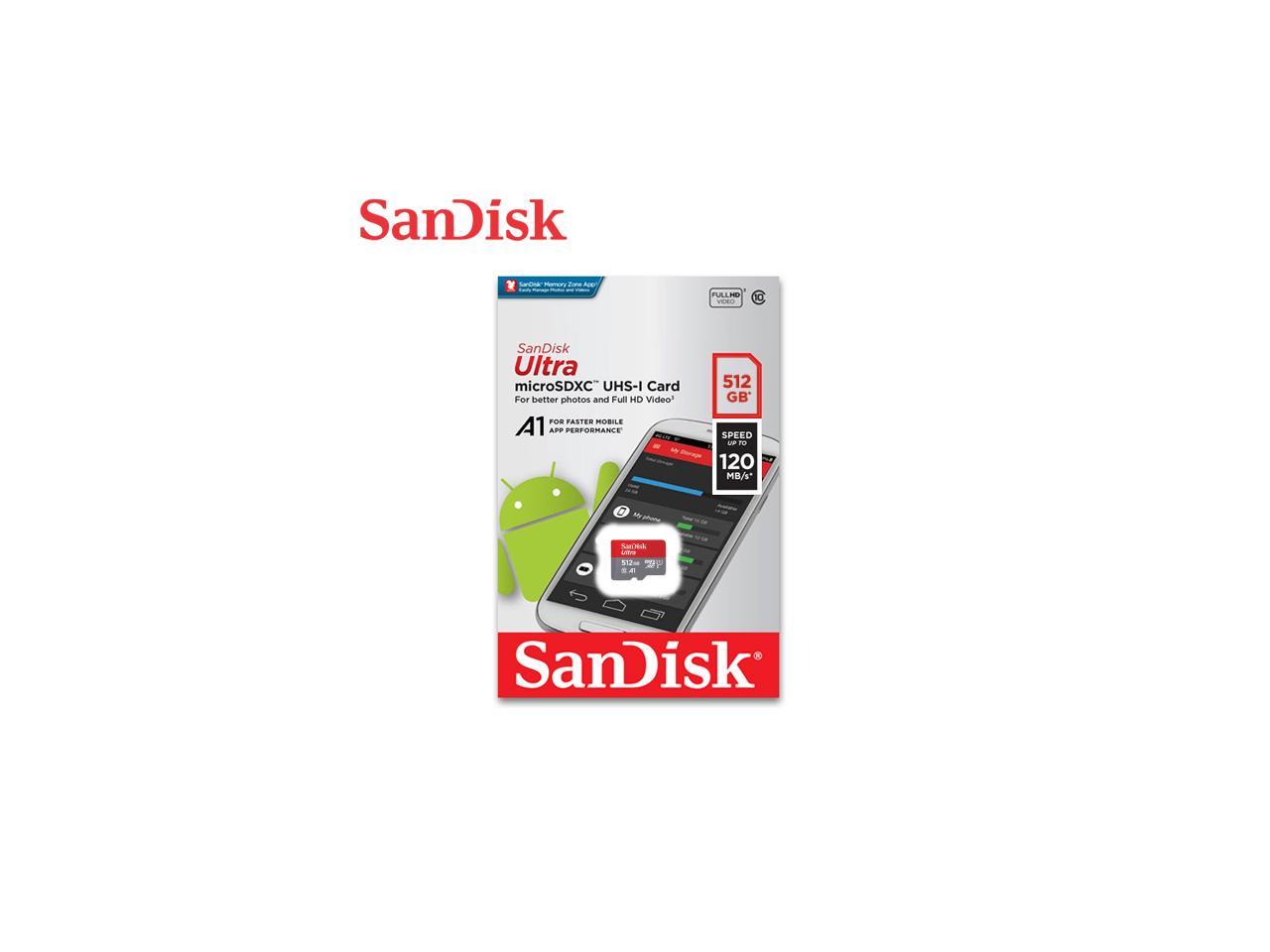 SanDisk microSDXC 512GB ULTRA UHS-I card SDアダプタなし SDSQUA4