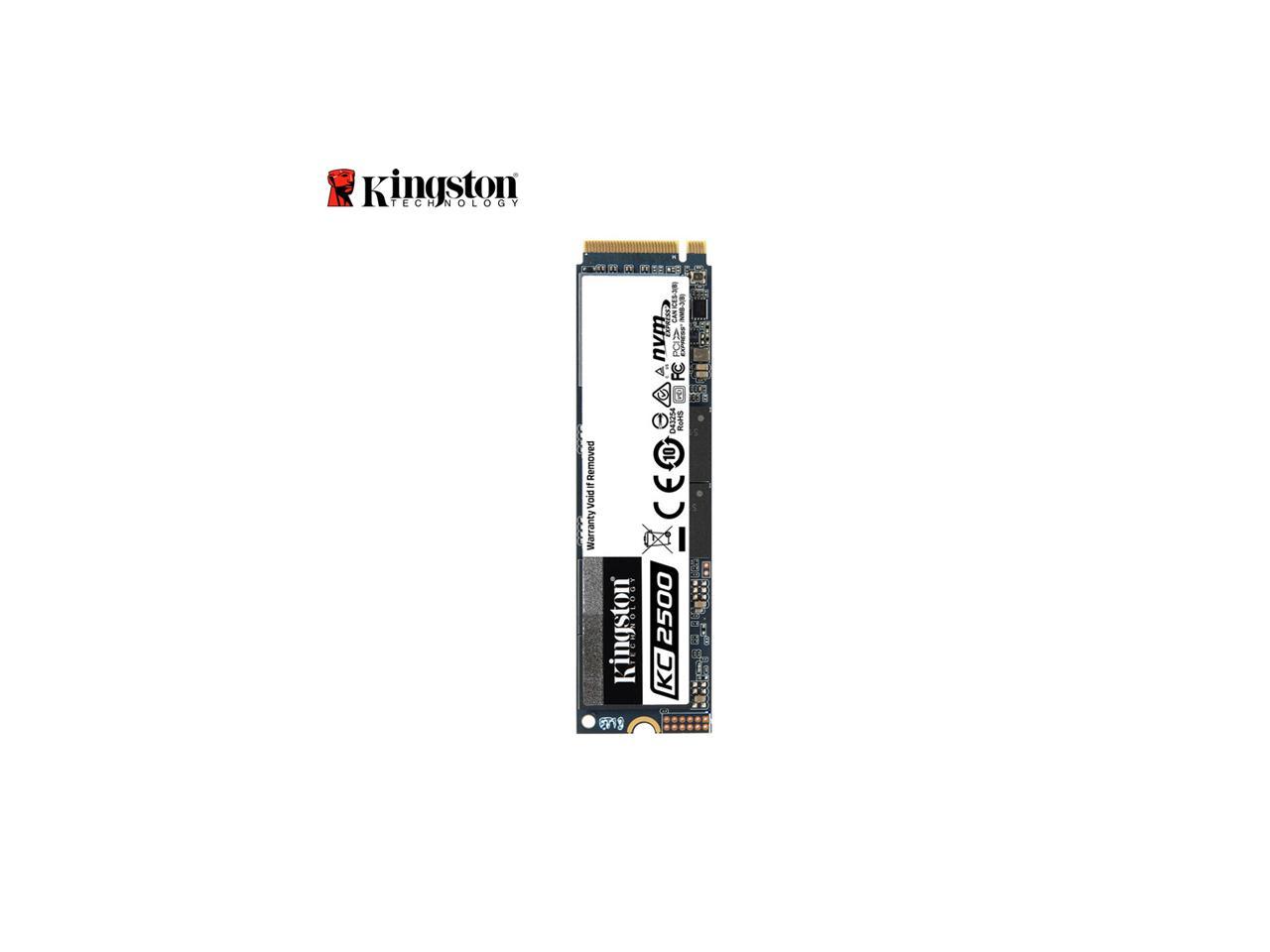 Kingston KC2500 M.2 2280 500GB NVMe PCIe Gen 3.0 x4 96-layer 3D TLC  Internal Solid State Drive (SSD) SKC2500M8/500G