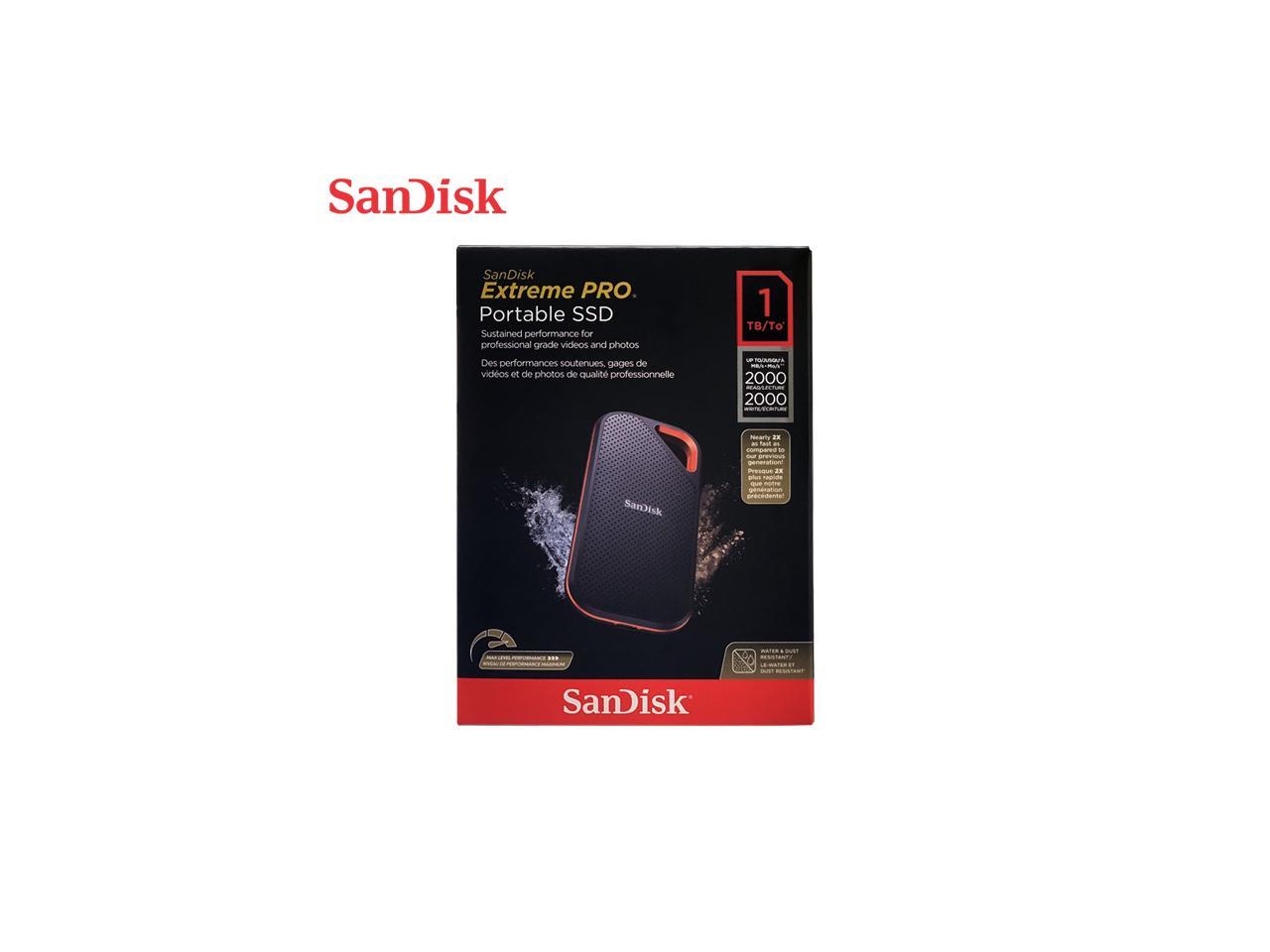 Sandisk 1tb Extreme Pro Portable Ssd Up To 2000mbs Usb C Usb 32 Gen 2x2 External Solid 4053