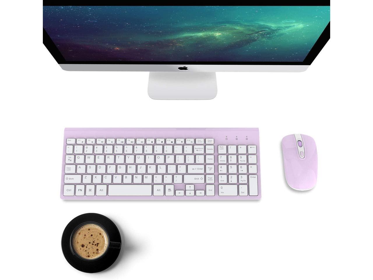 Wireless Keyboard Mouse Combo Cimetech Compact Full Size Wireless Keyboard and Mouse Set 2.4G 