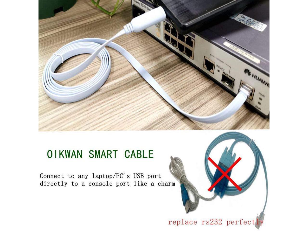 USB Cisco Console Cable, USB to RJ45 Console Cable Compatible with