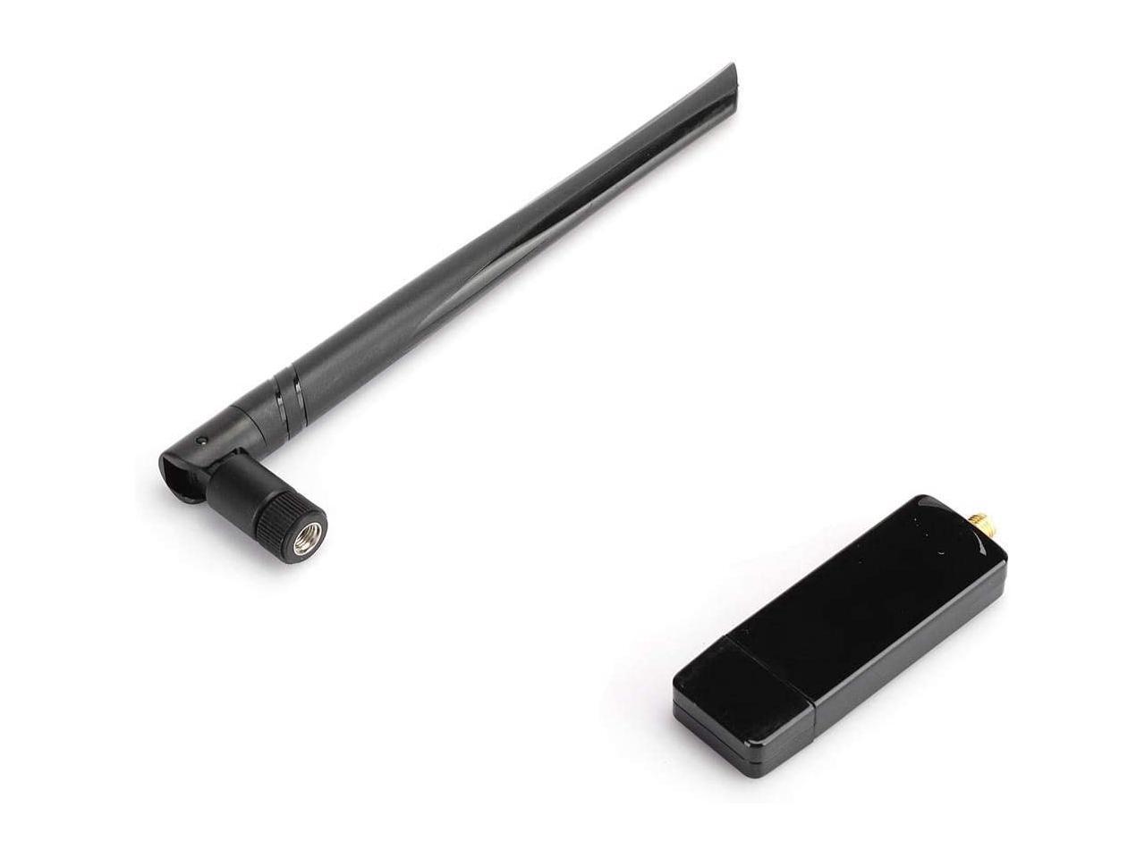 BSTUOKEY 2.4G&5G AC 600Mbps Wireless Adapter Dual Band USB WiFi Network Card with 2dBi Antenna 
