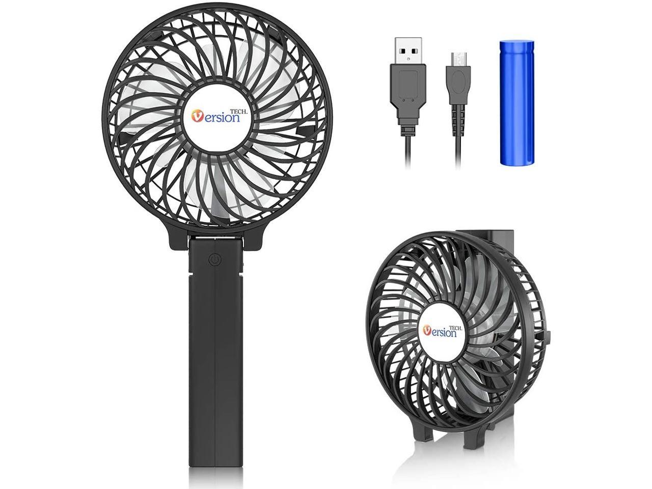 JUN small fan Handheld mini usb fan portable charger with stand-small fan 