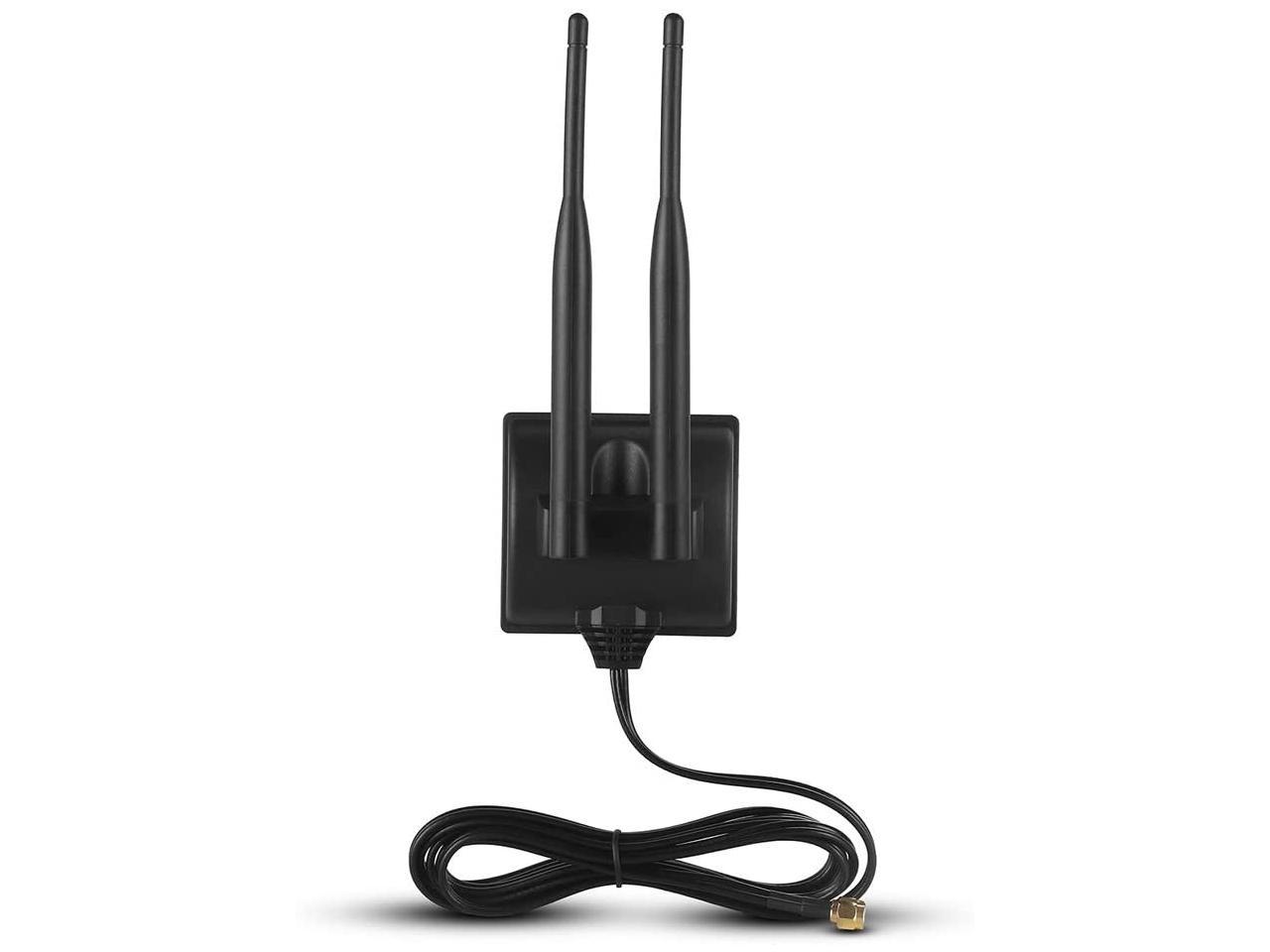 Dual WiFi Antenna with Extension Cable 6.5Ft RP-SMA Male ...