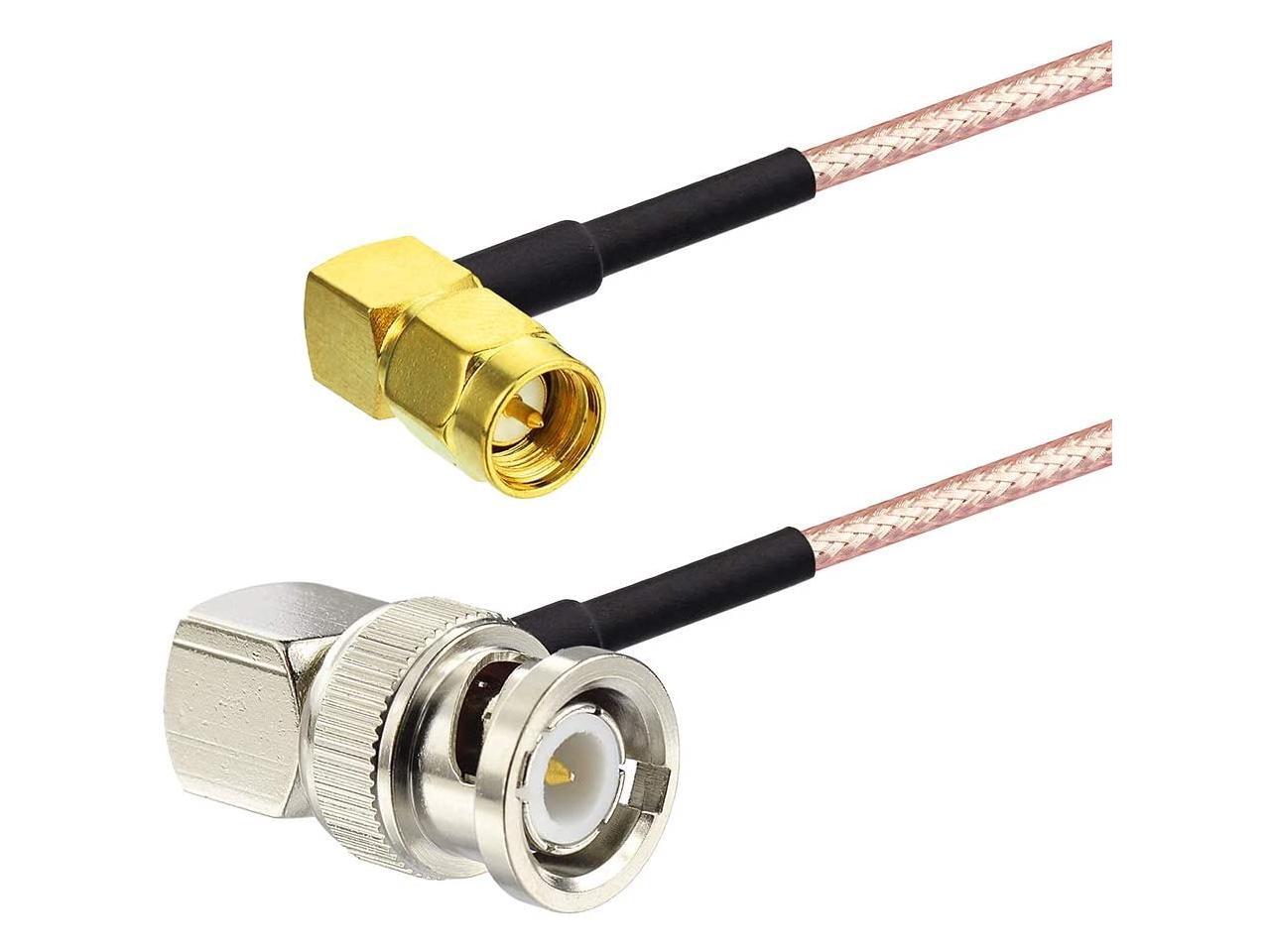 SUPERBAT SMA to BNC Cable Pigtail??SMA Male 90Degree to BNC Male