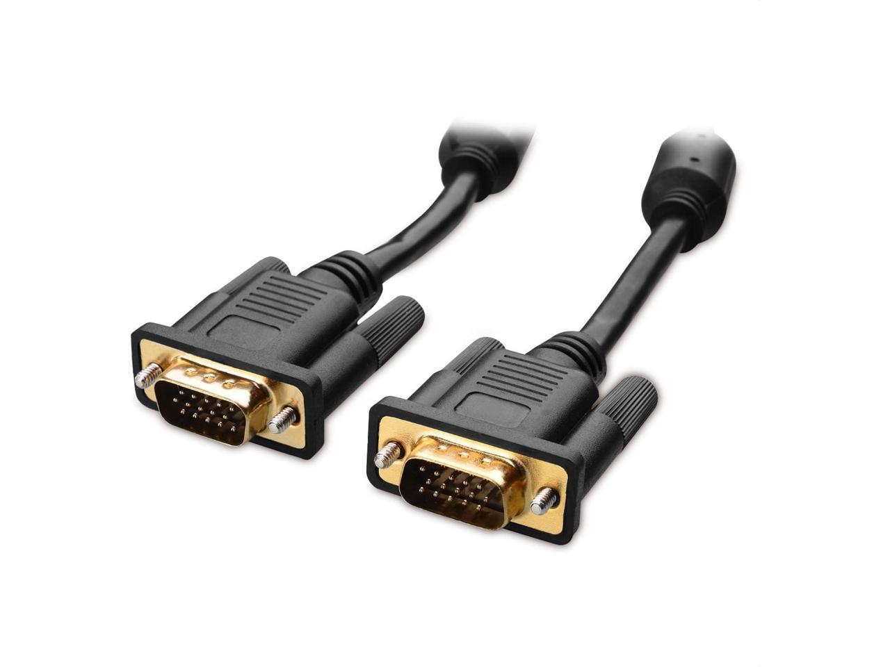 Tainston VGA to VGA Cable HD15 Monitor Cable with Ferrites Male to Male-75 Feet 