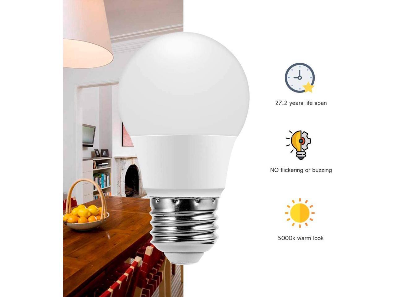 Briignite A15 LED Bulbs Globe Light Bulbs 25 Watts Equivalent(4W LED