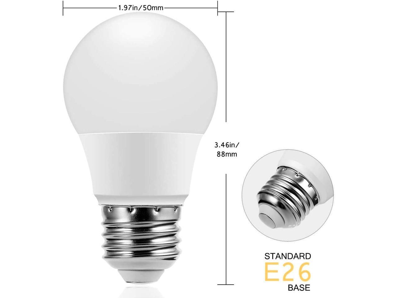 Briignite A15 LED Bulbs Globe Light Bulbs 25 Watts Equivalent(4W LED