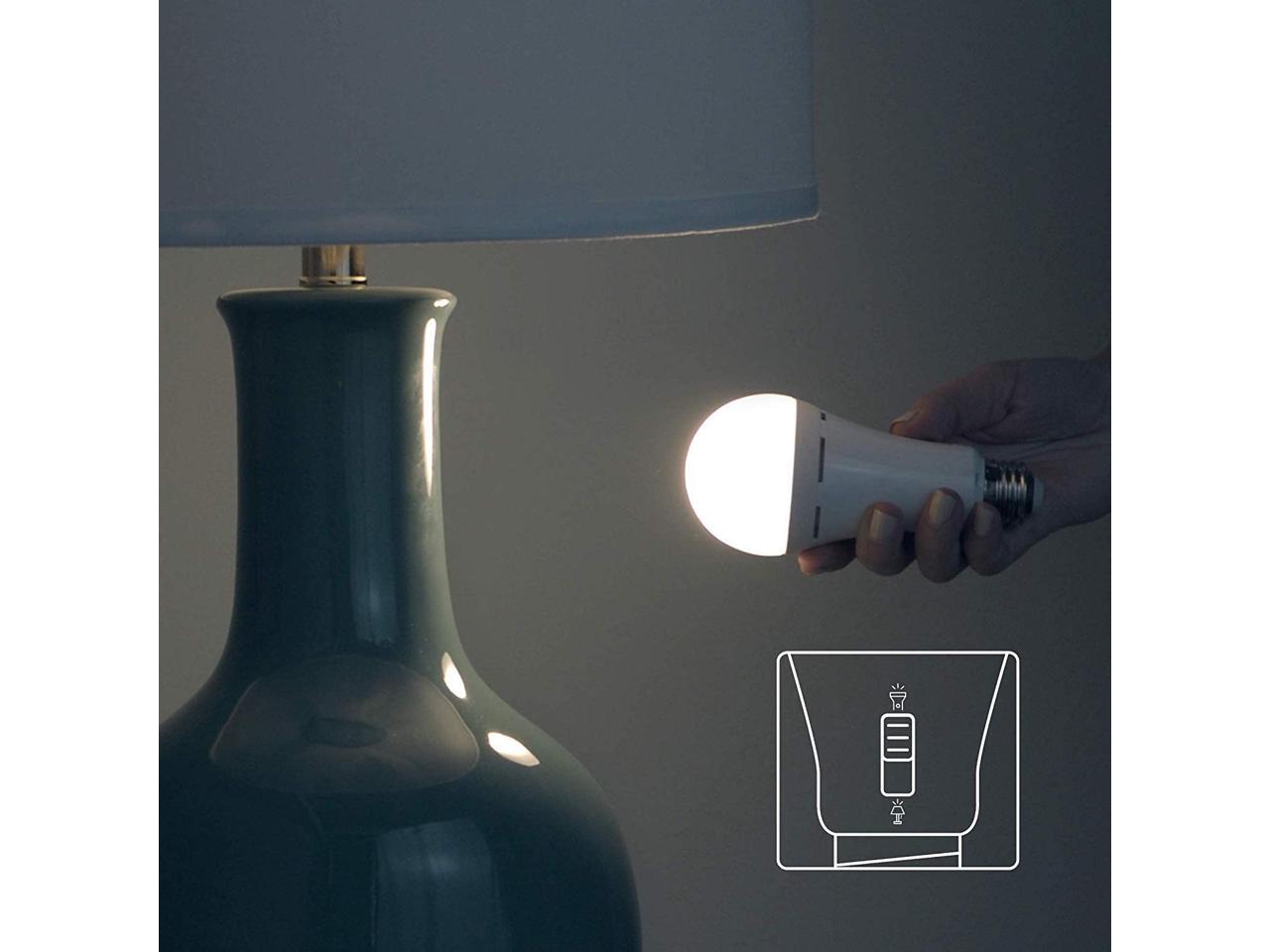 LED+ Backup Battery Light Bulb A21 Emergency Light Bulb 60Watt
