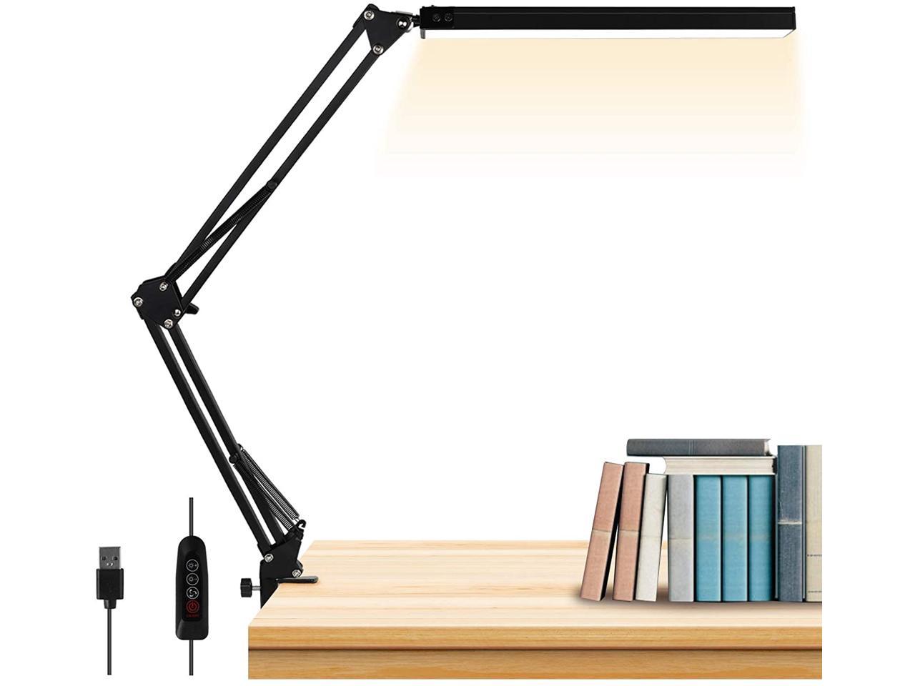 Phive CL-1 LED Architect Desk Lamp Clamp Lamp Metal Swing Arm Dimmable Task 