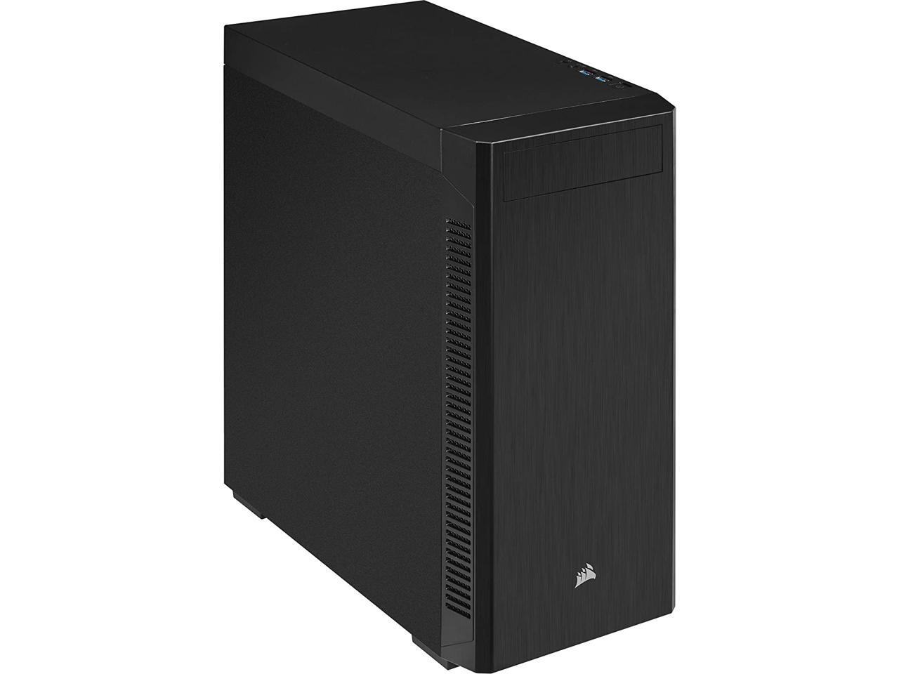 Corsair 110Q MidTower Quiet ATX Case Black Solid Standard
