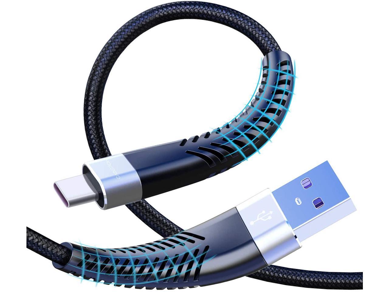 Purple XL and More 1ft,3ft,6ft,10ft 4-Pcs Switch Pixel USB Type C Cable LG V30/V20 G6 G5,Google Fasgear Braided Fast Charging Type-C 2.0 Cable Compatible with Note 9/S9/S10 