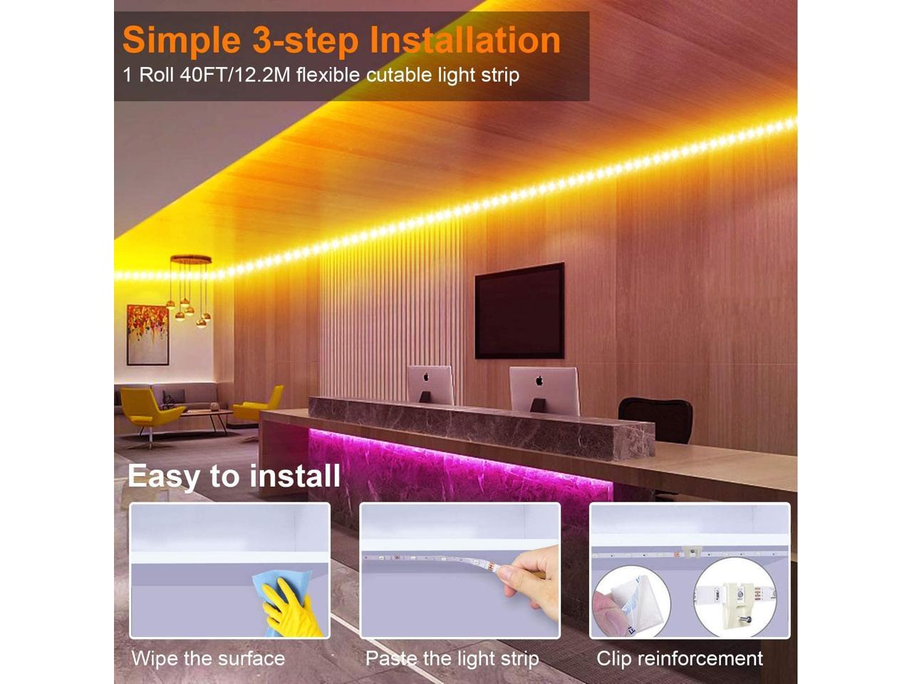 vilsom led strip lights remote