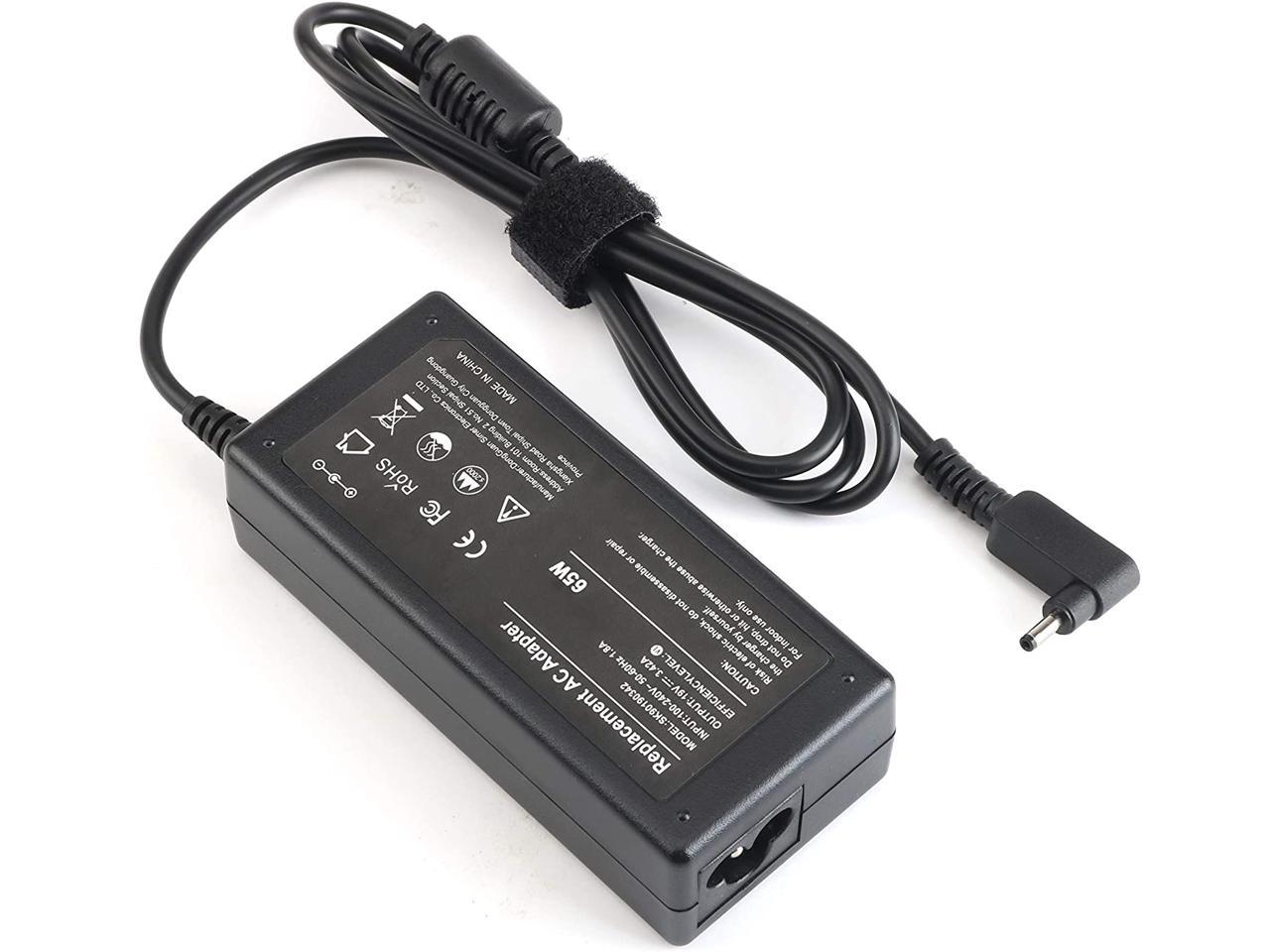 19V 3.42A 65W AC Adapter Charger for Acer Chromebook 11 R11 13 14 15 C720 C720P C738T C740 C810 C910 CB3 CB3-111 CB3-131-C3SZ CB3-431 CB3-532 CB5-311 CB5-571;Acer Iconia W700 W700P Laptop Supply Cord