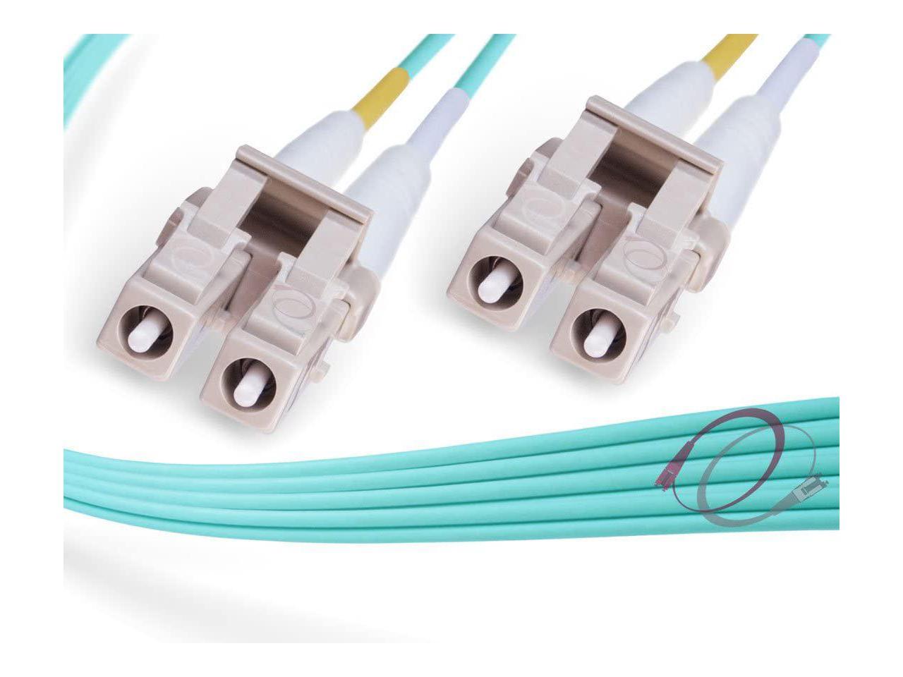 FiberCablesDirect 6.56ft 1g 10g sfp 10gbase lc/lc dx Yellow Zip-Cord PVC ofnr lc-lc | Length Options: 0.5M-300M Duplex 9/125 LC to LC Singlemode Jumper 2 Meter 2M OS2 LC LC Fiber Patch Cable 