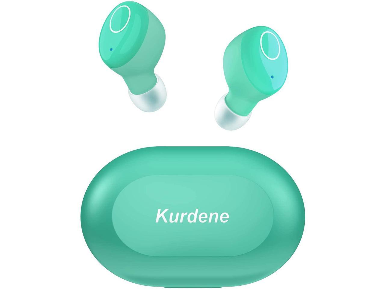 Kurdene Small Wireless EarbudsBluetooth Earbuds with Charging Case Bass