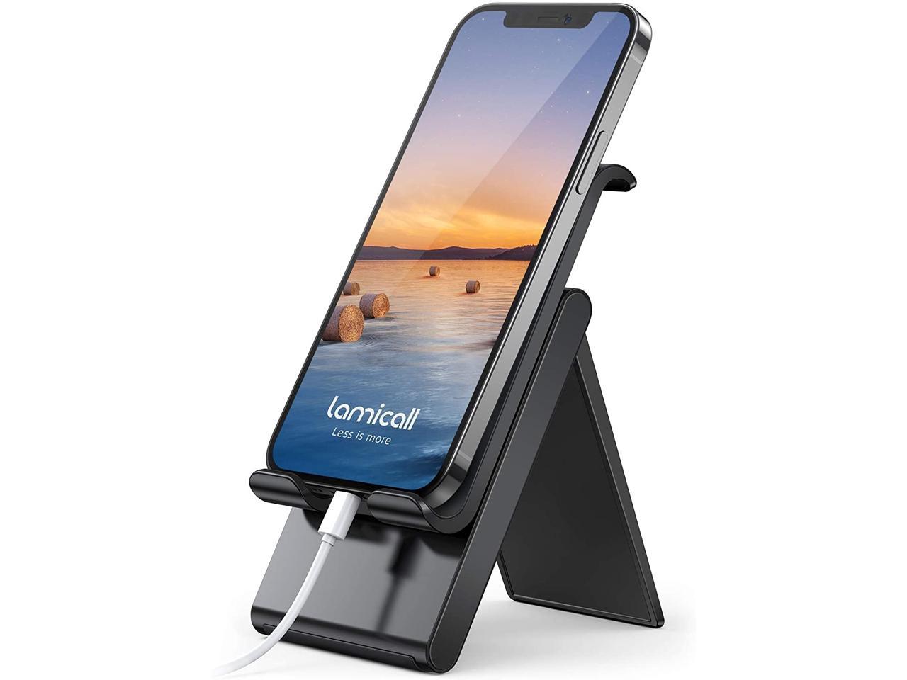 Lamicall Adjustable Cell Phone Stand - Foldable Portable Holder Cradle ...