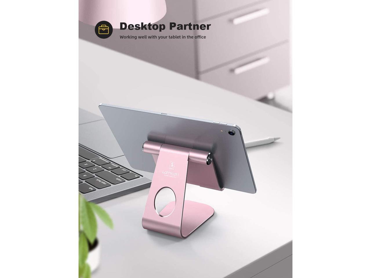 Nexus Tablet Stand Adjustable 4-13 inch E-Reader Lamicall Tablet Stand : Desktop Stand Holder Dock Compatible with New iPad 2018 Pro 9.7 Kindle Air Mini 2 3 4 10.5 Tab - Gray Accessories