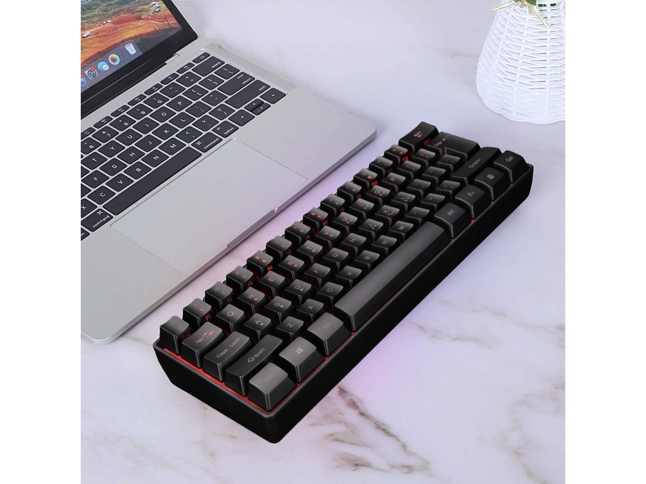 DGG K60 61 Keys Multi Color RGB Illuminated LED Backlit Wired Gaming