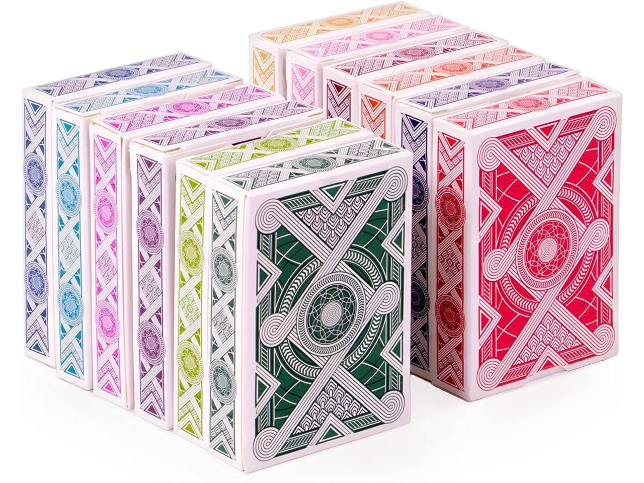 Brybelly Nertz: The Fast Frenzied Fun Card Game - 12 Decks of Playing Cards  in 12 Vibrant Colors Bulk Set of Poker Wide-Size/Regular Index  Plastic-Coated Cards - Newegg.com