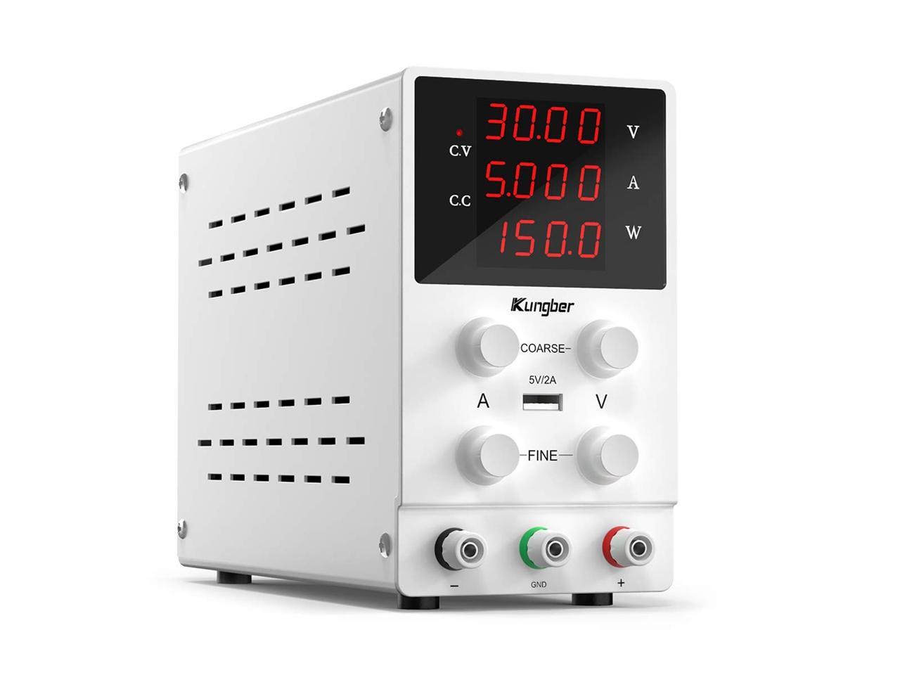 5A 30V DC Power Supply Adjustable Variable Dual Test Lab w/ LED Digital Gs 