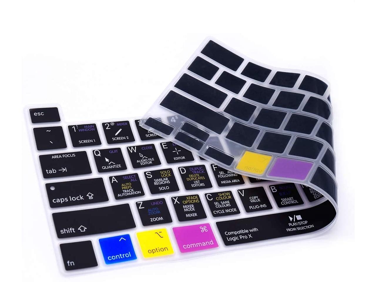 HRH Logic Pro X Shortcuts Hotkey Silicone Keyboard Cover Protector for