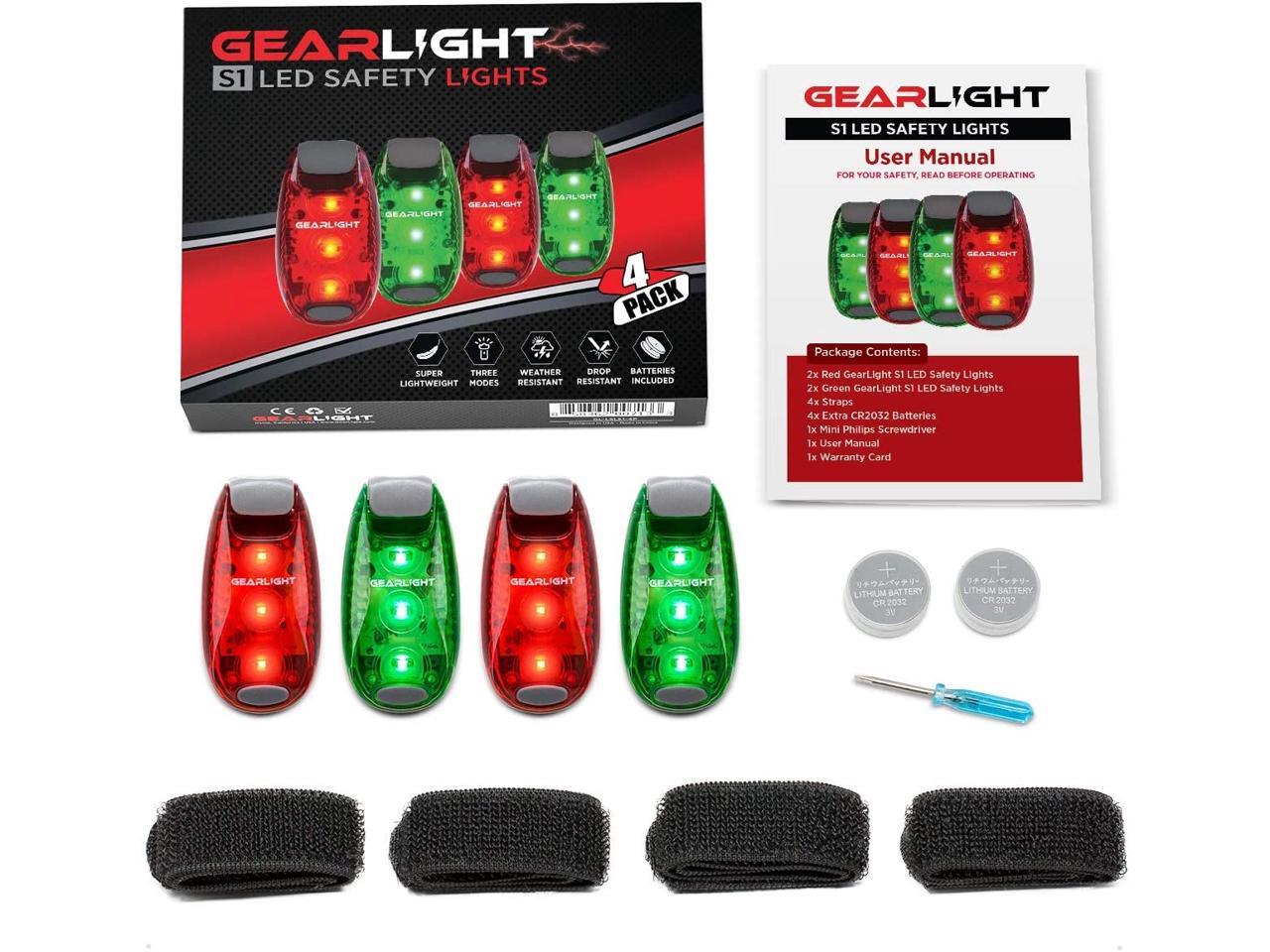for Boat 4 Pack Bike Night Running & more Details about   GearLight S1 LED Safety Lights 