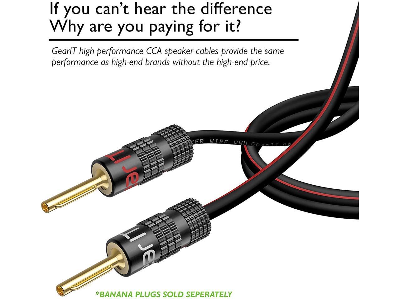 14AWG Speaker Wire, GearIT Pro Series 14 AWG Gauge Speaker Wire Cable